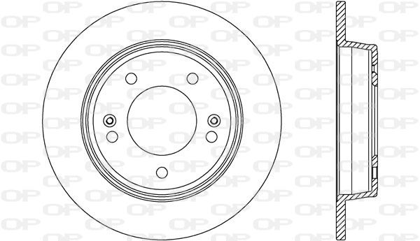 OPEN PARTS Тормозной диск BDA2604.10